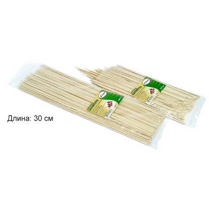 Палички для шашлику 30 см 100 шт., фото 1