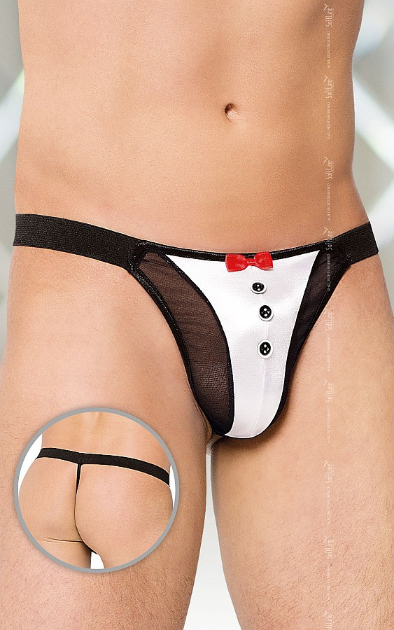 Чоловічі труси-стринги Thong 4433, white, S/L