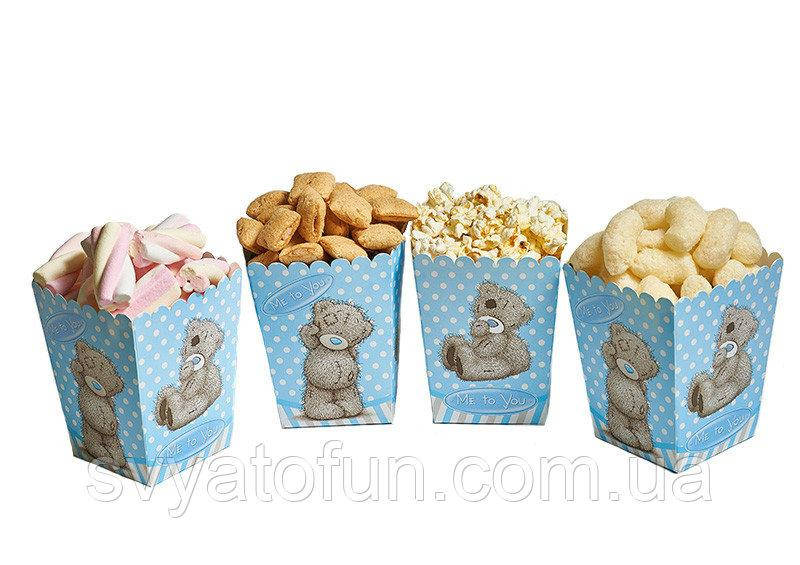 

Коробочка для попкорна и сладостей Мишка Тедди для мальчиков