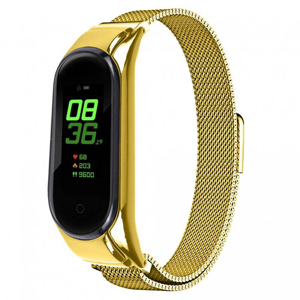 

Браслет BeWatch для Mi Band 5 | 6 миланская петля с магнитной застежкой Ремешок Золотистый (1540216)