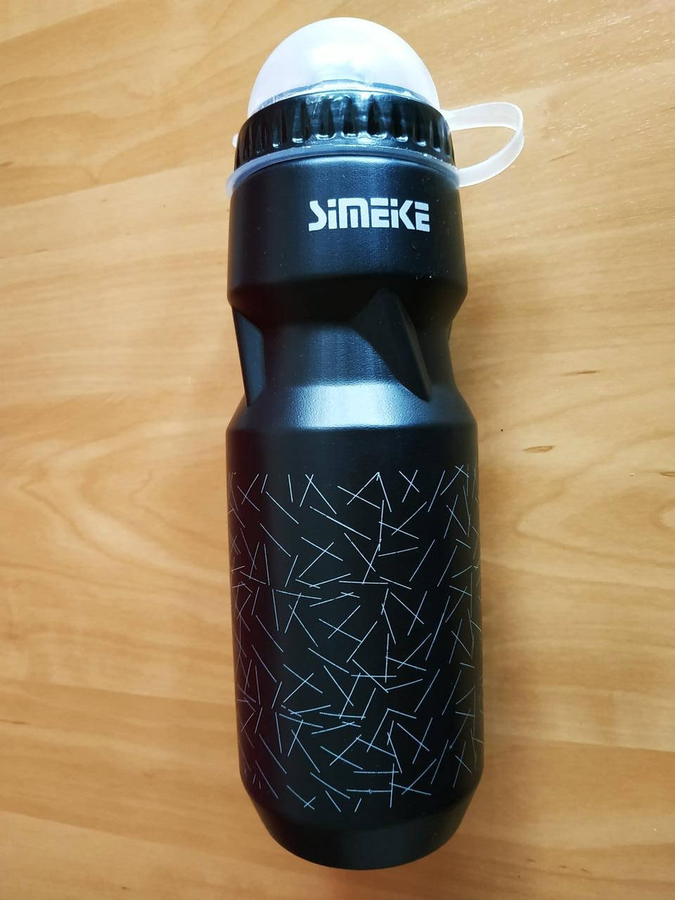 

Фляга для воды "SIMEKE" 750 мл с крышечкой велосипедная спортивная пластиковая велофляга