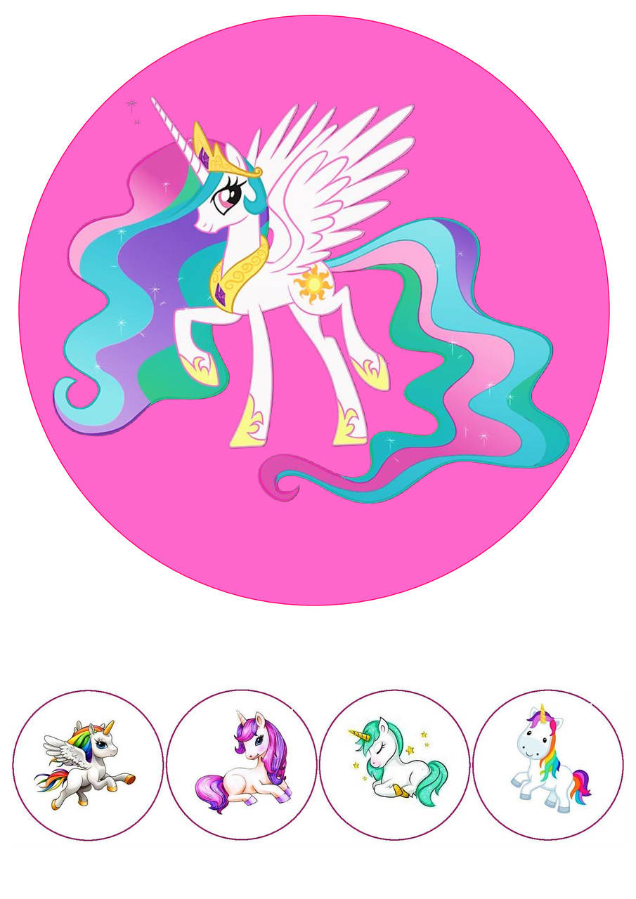 

Вафельная картинка "Единорог" 10