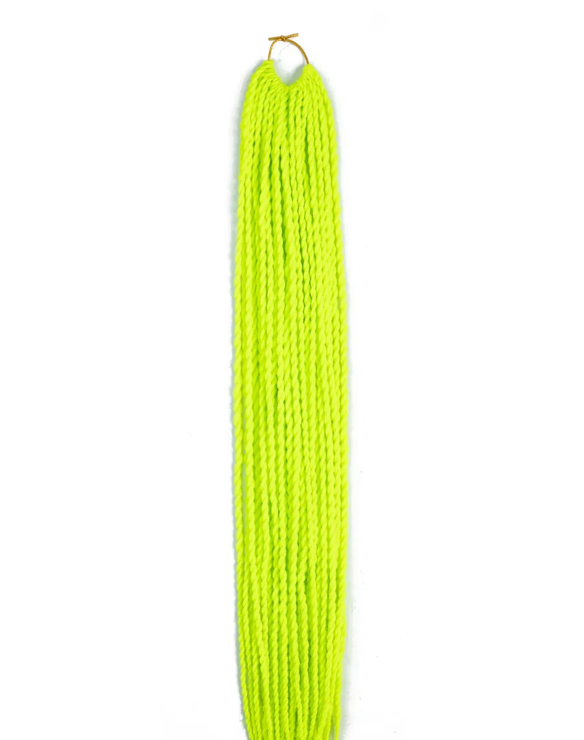 

Канекалон Косички Сенегал Twist Hair 30 шт 60 см. Y22 лимонный