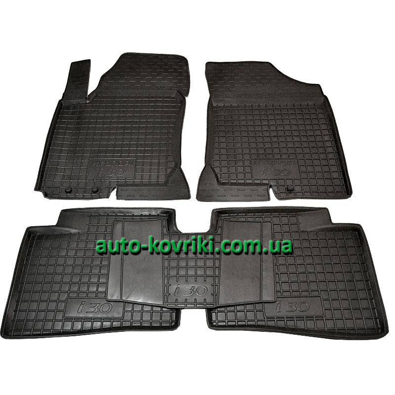 

Резиновые коврики в салон Hyundai і30 2007-2012 (Avto-Gumm), Черный