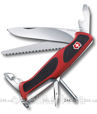 Ніж Вікторінокс RANGERGRIP 61 130мм/2с/11функ/черн/одноруч/lock/штоп, Vx09553.C