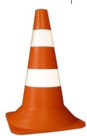 Конус дорожній 500 мм (2 світловідбивні смуги), DK-K002, фото 1