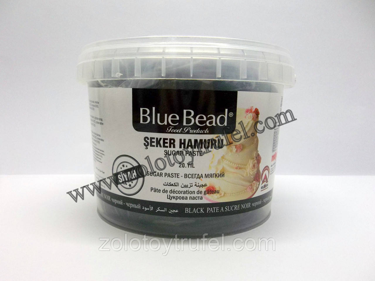 Мастика для покриття та декорування "Чорна 100 г." ТМ "Blue Bead"