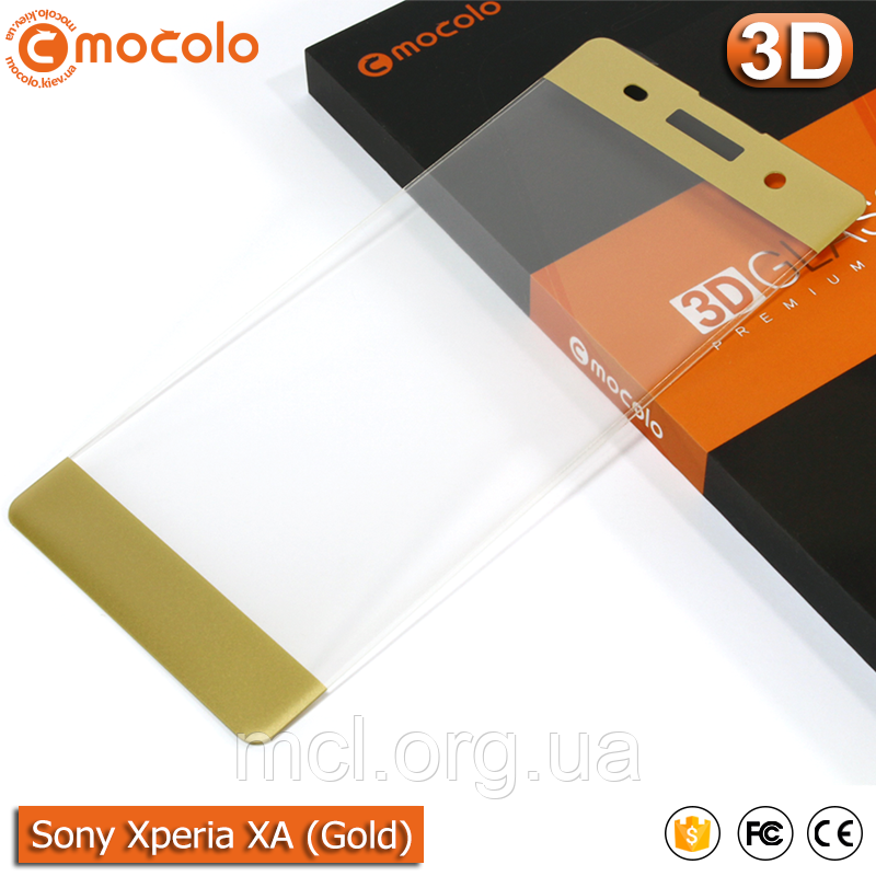 Захисне скло Mocolo Sony Xperia XA 3D (Gold)