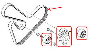 Ремені і ролики генератора