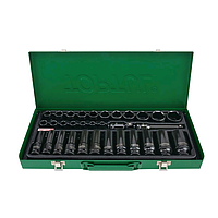 Набір головок ударних 1/2" 8-32 мм 32 од. короткі + довгі GDAD3201 TOPTUL