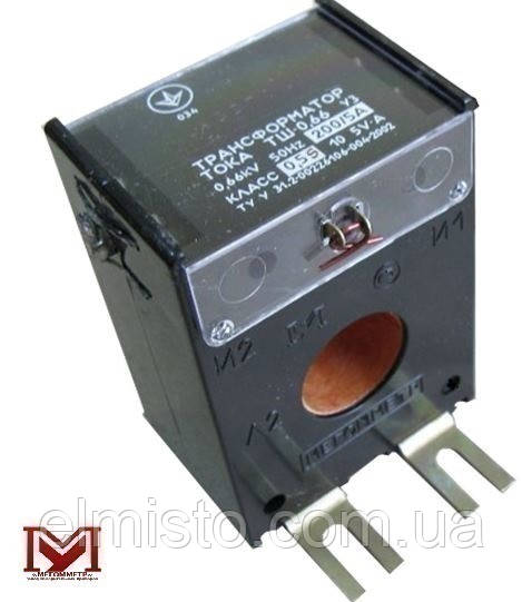 Трансформатор струму ТШ-0,66 600/5 кл.т. 0,5S (без шини) , фото 1