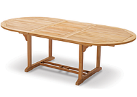 Обеденный садовый стол ТАВОЛО из тикового дерева раскладной 180/240 см, фото 1