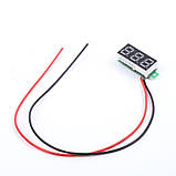 Вольтметр міні 2.5-30 В синій дисплей, фото 4