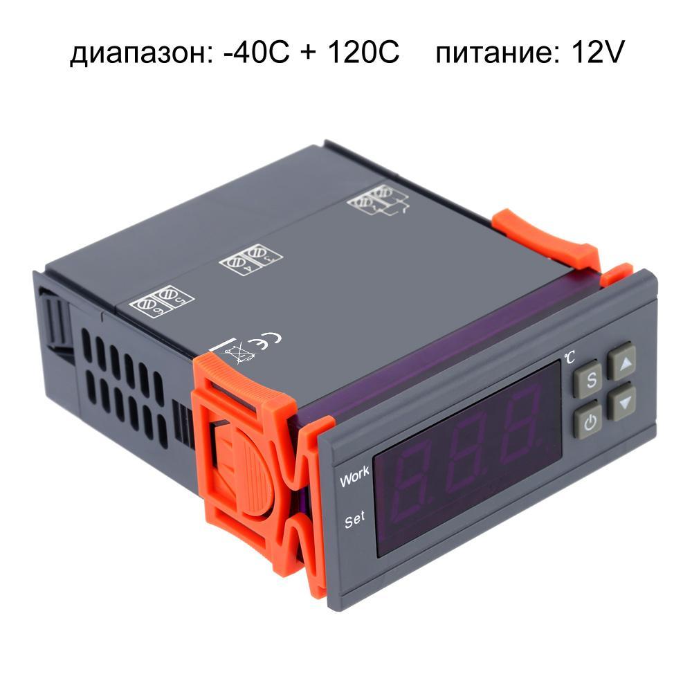 Терморегулятор із датчиком від -40 до +120 °C (живлення 12V)