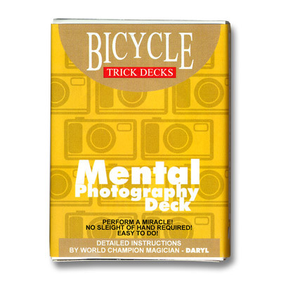 Трюкова колода | Bicycle Mental Photography Deck (червона сорочка)
