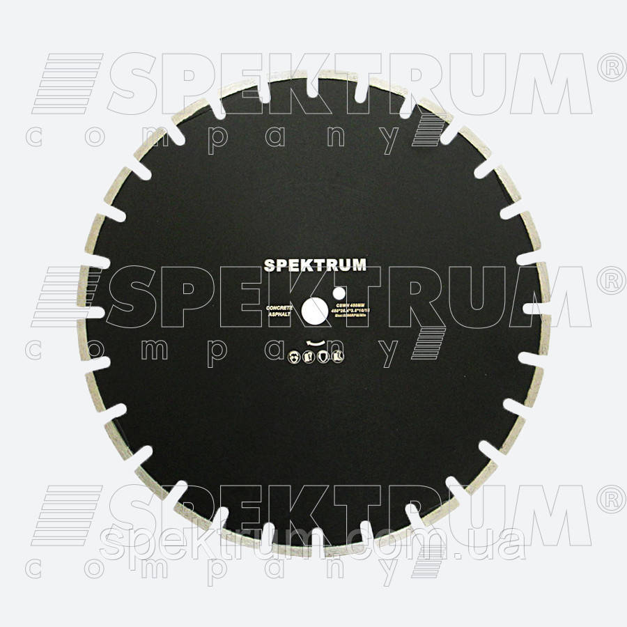 Диск алмазний відрізний за свіжим бетоном і асфальтом WH450, 450 mm, U-slot, фото 1