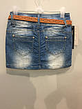 Модна джинсова спідниця для підлітка 152 см, фото 3