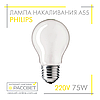 Лампа розжарювання Philips Standard 75W E27 230V A55 FR 1CT/12X10F (стандартна матова) 935Lm, фото 2