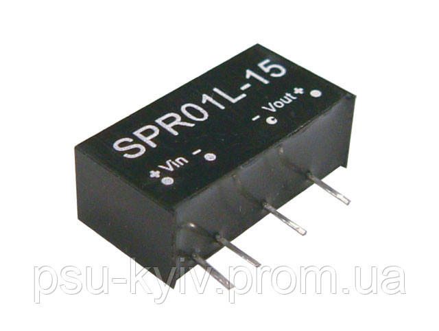 Блок живлення Mean Well SPR01L-05 На плату 1 Вт, 5 В, 0.2 А (DC/DC Перетворювач)
