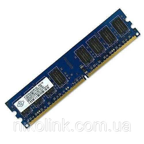 Пам'ять Nanya DDR2 512MB PC2-5300U (667Mhz) (NT512T64U88B0BY-3C)(8x1) — Б/У