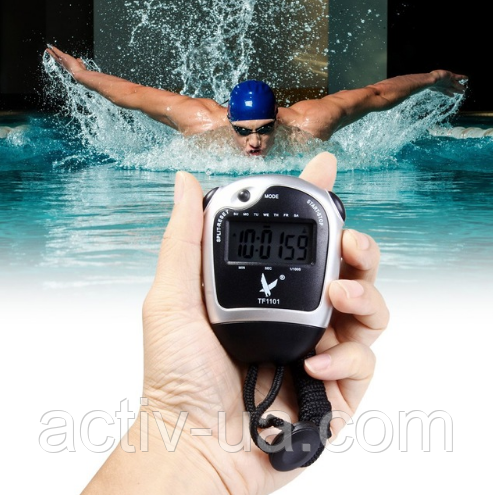 Секундомір TF1101 великі цифри, однорядковий, пластик