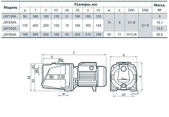 Sprut JSP-100A самовсмоктуючий відцентровий насос, фото 4