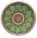 Декоративна тарілка із глини  "Чорнення золота" діаметром 42 см, фото 2
