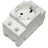 Розетка на дин рейку з заземлення 16А 70101