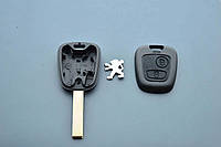 Корпус автоключа для PEUGEOT (Пежо) 307, 2 - кнопки, лезвие HU83T