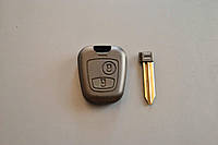 Корпус ключа для Peugeot Partner (Пежо Партнер) 2 кнопки, с лезвием SX9