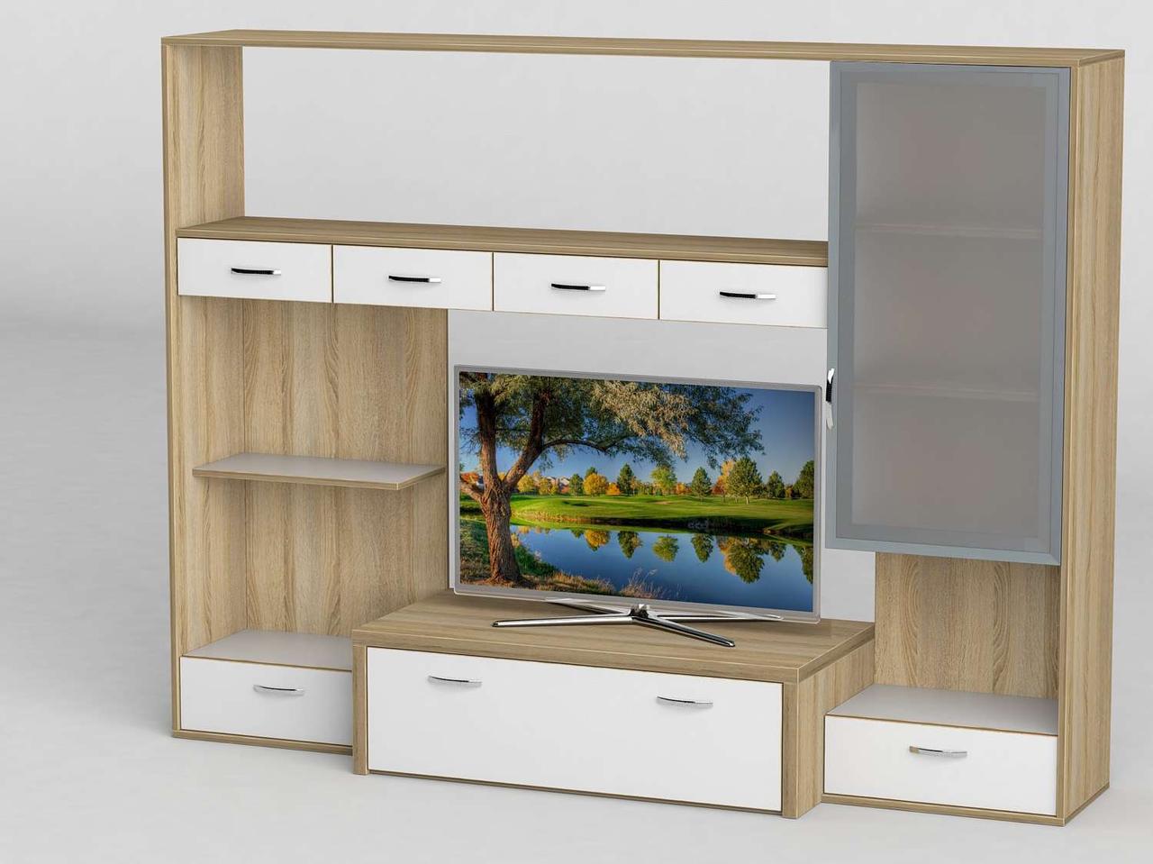 Стінка для вітальні з ДСП/МДФ (вітальня стінка) - 112 Тіса меблі, фото 1