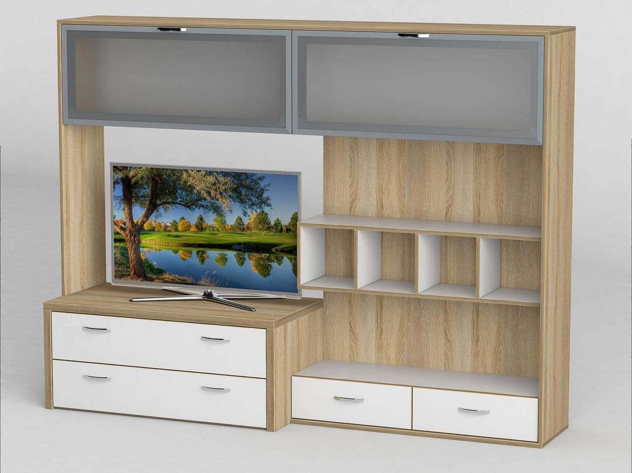 Стінка для вітальні з ДСП/МДФ (вітальня стінка) - 116 Тіса меблі, фото 1