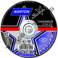Круги отрезные по металлу Norton STARLINE 125 x 1.0 x 22.23