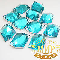 Акрилові космики, колір Aquamarine, 16х20 mm, 1 шт.