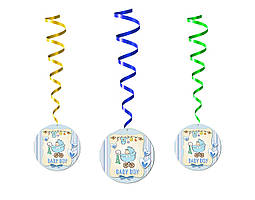 Гірлянди підвіски паперові "Baby Boy" , 5 шт/набір