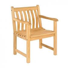 Масивні обідні садові стільці-крісла з дуба колекція Roble