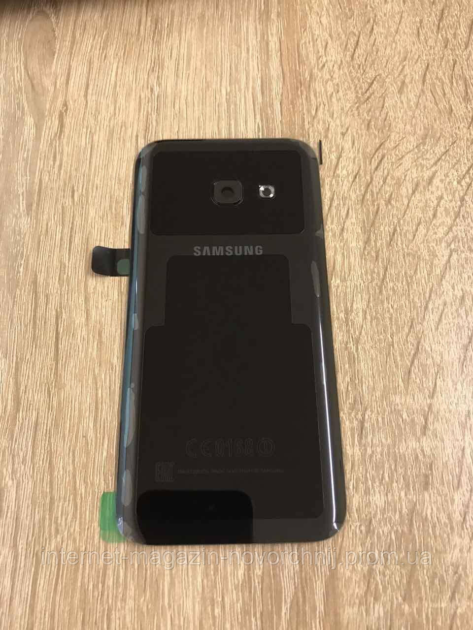Кришка задня Samsung A320 Чорна Black GH82-13629A оригінал!