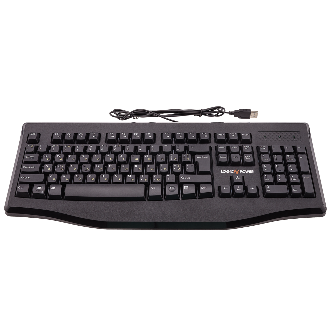 Клавіатура LP-KB 051, USB з ПІДСВІЧУВАННЯМ КЛАВІШ