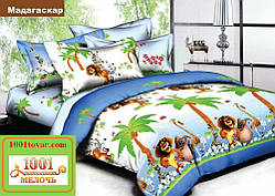 Підліткове постільна білизна Viluta (Вилюта) ранфорс, арт Мадагаскар