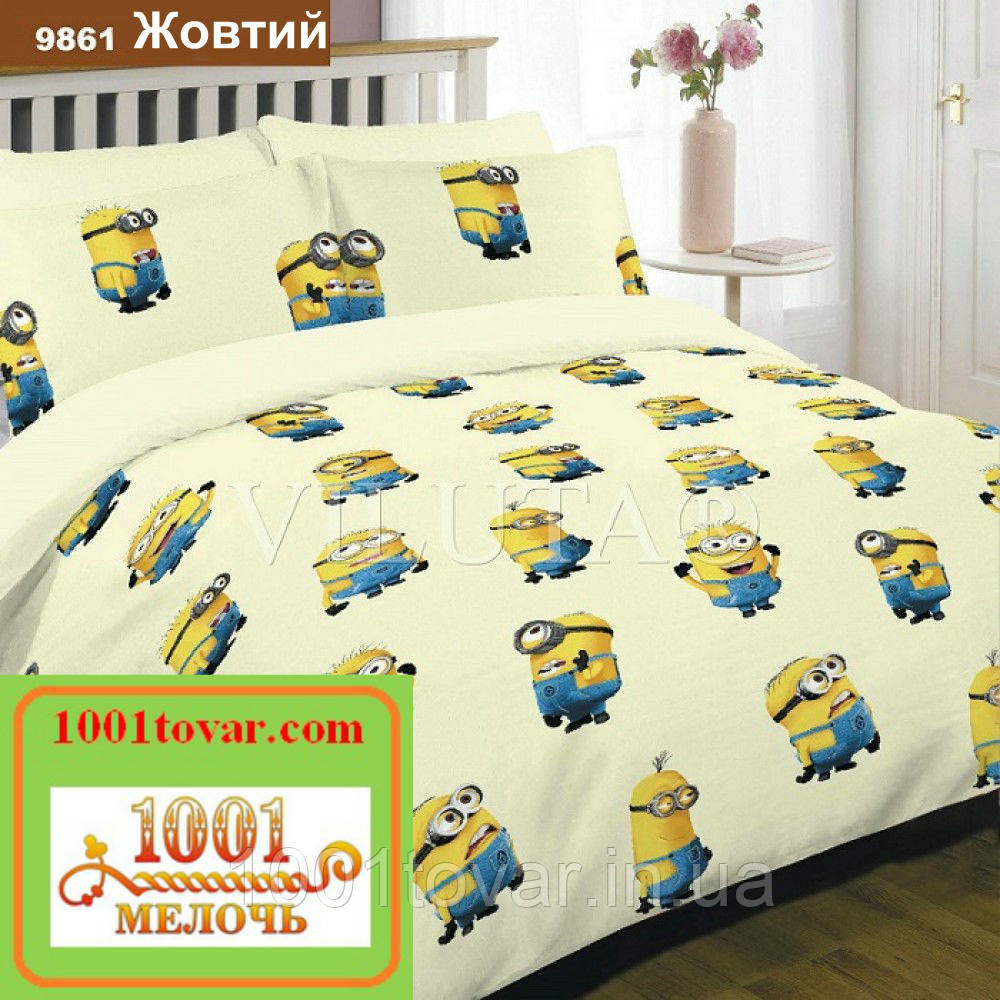 Підліткове постільна білизна Viluta (Вилюта) ранфорс, арт 9861 Жовтий, фото 1
