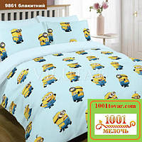 Підліткове постільна білизна Viluta (Вилюта) ранфорс, арт 9861 Блакитний