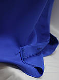 Блуза сорочка жіноча, великих розмеів, літня, прямого крою з коротким рукавом, рожева, синя, Туреччина, фото 5