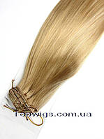Набор из 8 прядей, 70 СМ термо волосы на заколках клипсах, трессы цвет 24H613 блондин мелирование