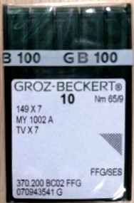 Голка Groz-Beckert 149x7, MY1002A, TVx7 FFG для ланцюгового стібка 10 шт./пач.