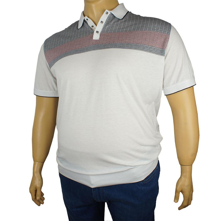 Чоловіча теніска Tony Montana J-1132 білого кольору, фото 1