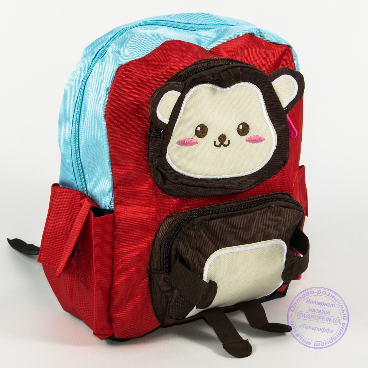 Оптом дитячий рюкзак для дівчаток та хлопчиків - червоний - 136