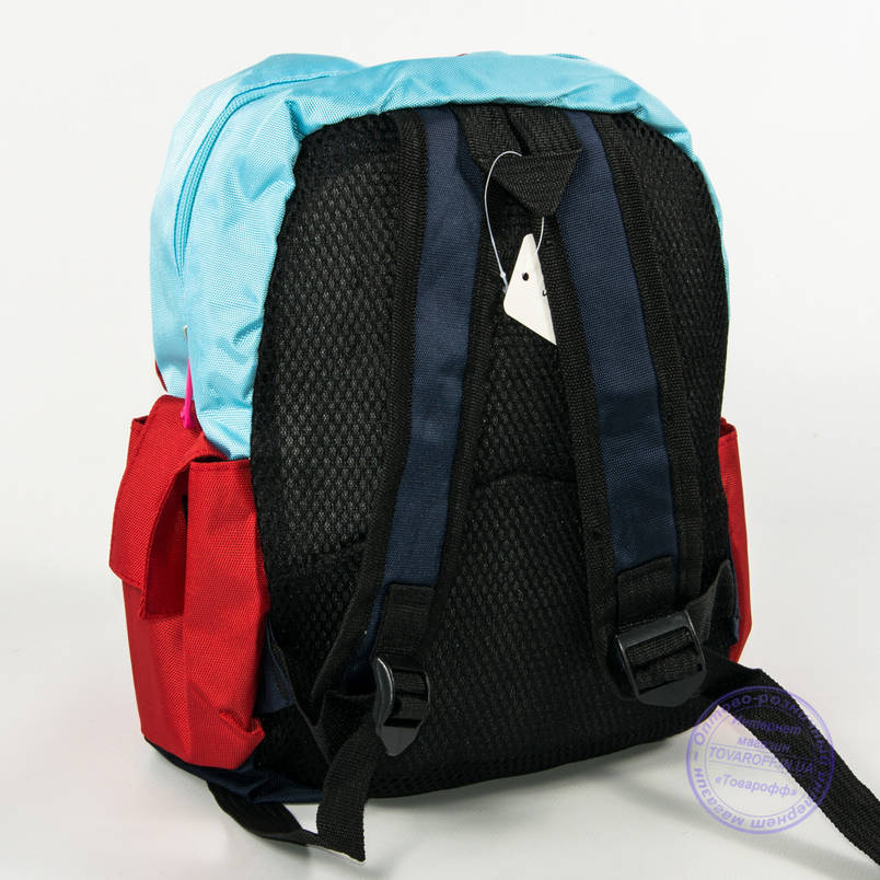 Оптом дитячий рюкзак для дівчаток та хлопчиків - червоний - 136, фото 2