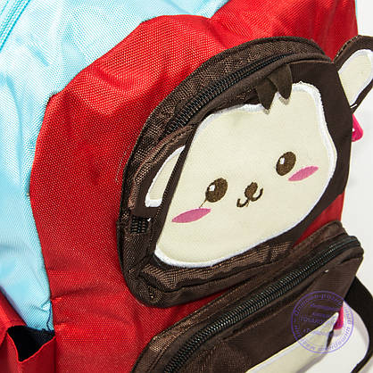 Оптом дитячий рюкзак для дівчаток та хлопчиків - червоний - 136, фото 3