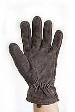 Чоловічі замшеві рукавички Shust Gloves BROWN Маленькі SGB-160135s1, фото 3