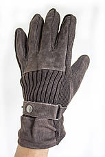 Чоловічі замшеві рукавички Shust Gloves BROWN Середні SGB-160135s2, фото 2